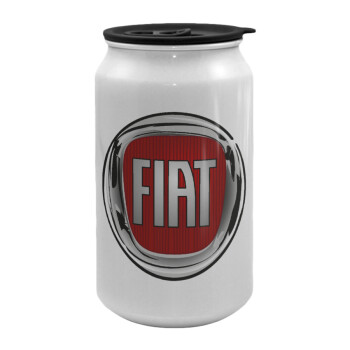 FIAT, Κούπα ταξιδιού μεταλλική με καπάκι (tin-can) 500ml
