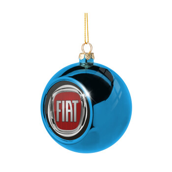 FIAT, Blue Christmas tree ball ornament 8cm