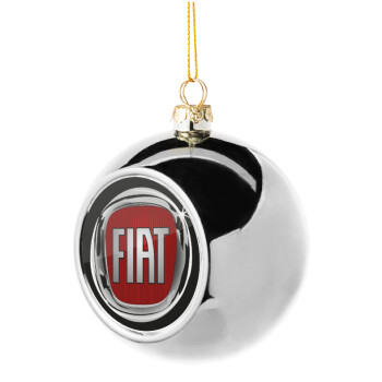 FIAT, Χριστουγεννιάτικη μπάλα δένδρου Ασημένια 8cm