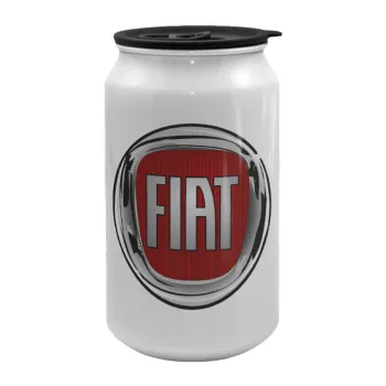 FIAT, Κούπα ταξιδιού μεταλλική με καπάκι (tin-can) 500ml