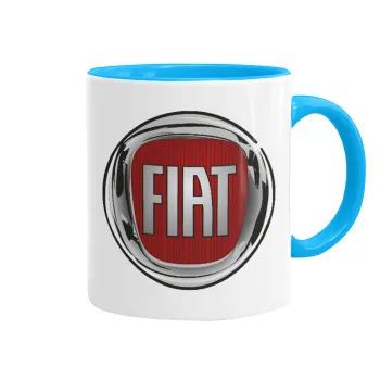 FIAT, Mug colored light blue, ceramic, 330ml