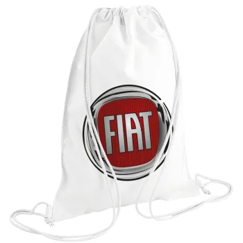 FIAT, Backpack pouch GYMBAG white (28x40cm)