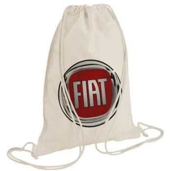 FIAT, Backpack bag GYMBAG natural (28x40cm)