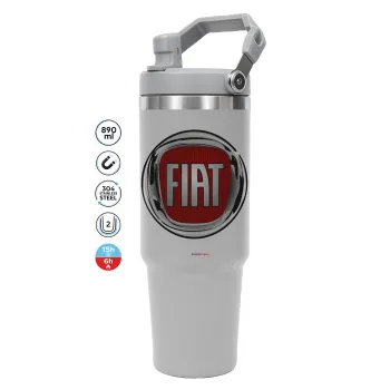 FIAT, GREY color, 890ml (30oz) stainless Steel Tumbler with Handle
