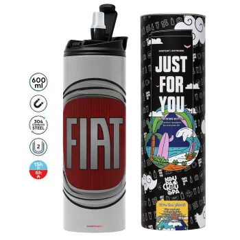 FIAT, Tumbler stainless steel GREY 600ml