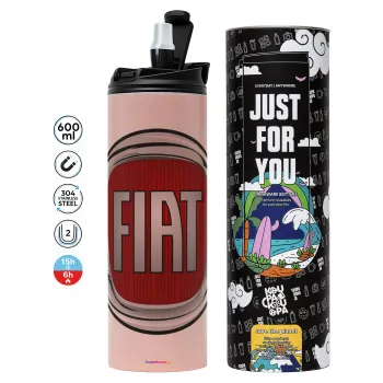 FIAT, Tumbler stainless steel PINK 600ml