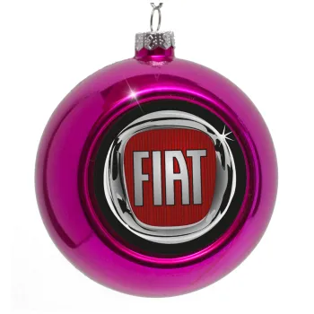 FIAT, Purple Christmas tree ornament bauble 8cm