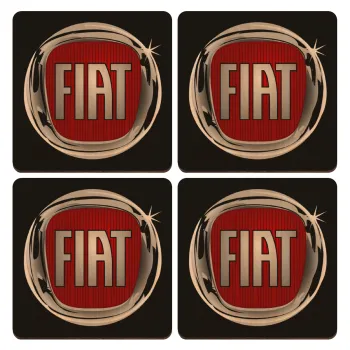 FIAT, ΣΕΤ x4 Σουβέρ ξύλινα τετράγωνα plywood (9cm)