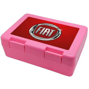 FIAT, Παιδικό δοχείο κολατσιού ΡΟΖ 185x128x65mm (BPA free πλαστικό)