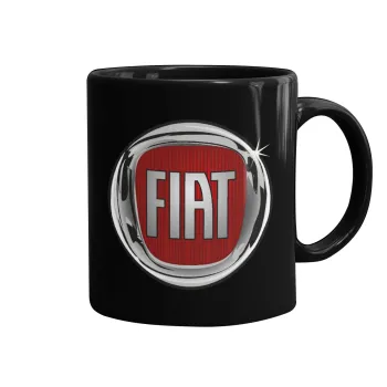 FIAT, Κούπα Μαύρη, κεραμική, 330ml