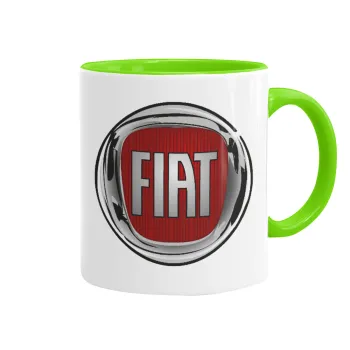 FIAT, Mug colored light green, ceramic, 330ml