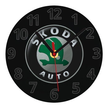 SKODA, Ρολόι τοίχου γυάλινο (20cm)