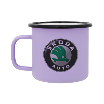 SKODA, Κούπα Μεταλλική εμαγιέ ΜΑΤ Light Pastel Purple 360ml