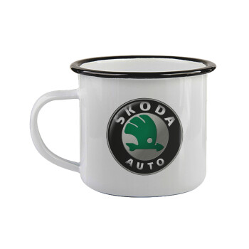 SKODA, Κούπα εμαγιέ με μαύρο χείλος 360ml