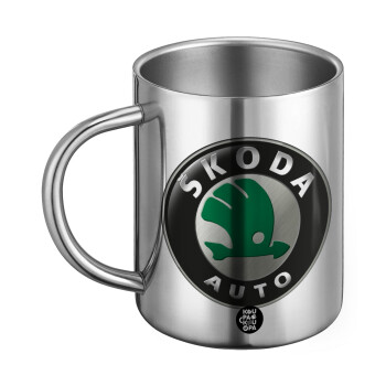 SKODA, Ανοξείδωτη Μεταλλική Κούπα 450ml - Διπλού Τοιχώματος