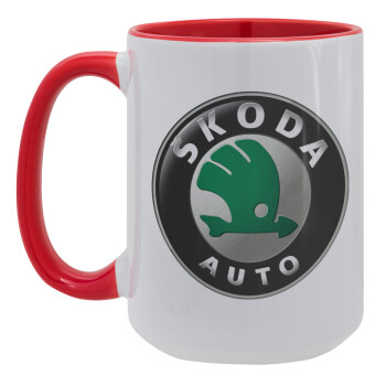 SKODA, Κούπα Mega 15oz, κεραμική Κόκκινη, 450ml