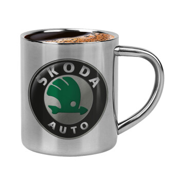 SKODA, Κουπάκι μεταλλικό διπλού τοιχώματος για espresso (220ml)