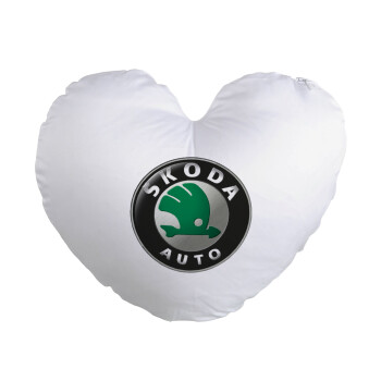 SKODA, Μαξιλάρι καναπέ καρδιά 40x40cm περιέχεται το  γέμισμα