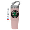 Pink color, 890ml (30oz) stainless Steel Tumbler with Handle