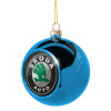 Blue Christmas tree ball ornament 8cm
