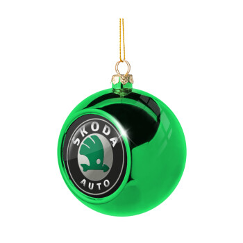 SKODA, Χριστουγεννιάτικη μπάλα δένδρου Πράσινη 8cm