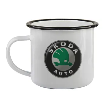 SKODA, Κούπα εμαγιέ με μαύρο χείλος 360ml