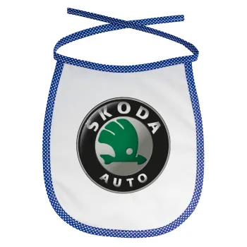 SKODA, Σαλιάρα μωρού αλέκιαστη με κορδόνι Μπλε