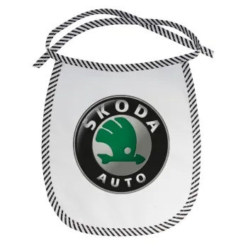 SKODA, Σαλιάρα μωρού αλέκιαστη με κορδόνι Μαύρη