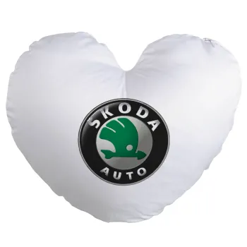 SKODA, Μαξιλάρι καναπέ καρδιά 40x40cm περιέχεται το  γέμισμα