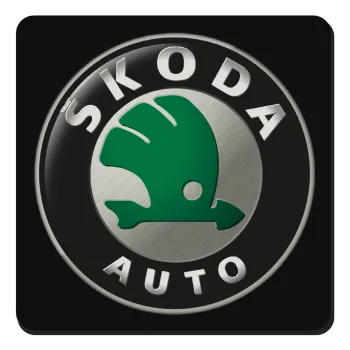 SKODA, Τετράγωνο μαγνητάκι ξύλινο 9x9cm