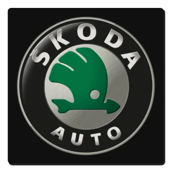 SKODA, Τετράγωνο μαγνητάκι ξύλινο 6x6cm