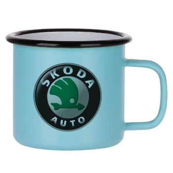 SKODA, Κούπα Μεταλλική εμαγιέ ΜΑΤ σιέλ 360ml