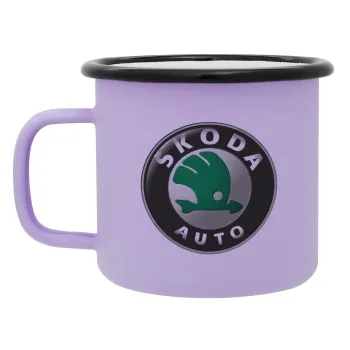 SKODA, Κούπα Μεταλλική εμαγιέ ΜΑΤ Light Pastel Purple 360ml