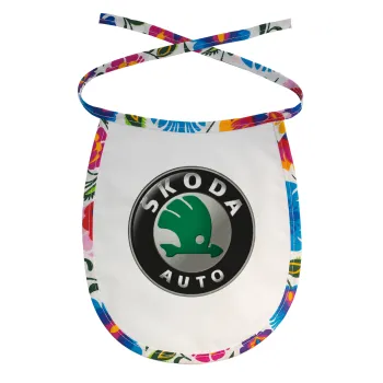SKODA, Σαλιάρα μωρού αλέκιαστη με κορδόνι Χρωματιστή