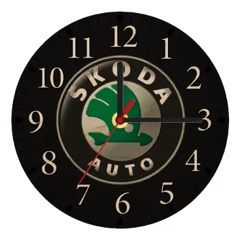 SKODA, Ρολόι τοίχου ξύλινο plywood (20cm)