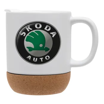 SKODA, Ceramic coffee mug Cork (MAT), 330ml