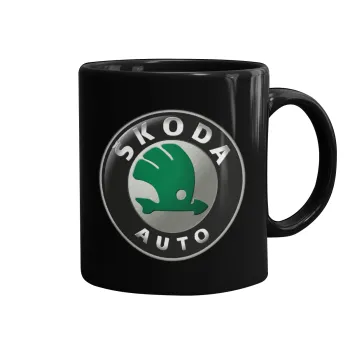 SKODA, Κούπα Μαύρη, κεραμική, 330ml