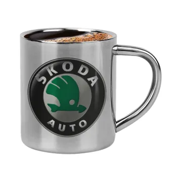 SKODA, Κουπάκι μεταλλικό διπλού τοιχώματος για espresso (220ml)