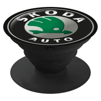 SKODA, Phone Holders Stand  Black Hand-held Mobile Phone Holder