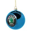 Blue Christmas tree ball ornament 8cm