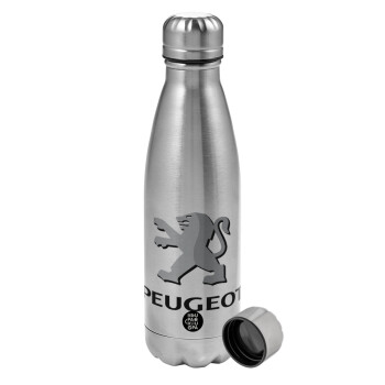 Peugeot, Μεταλλικό παγούρι νερού, ανοξείδωτο ατσάλι, 750ml