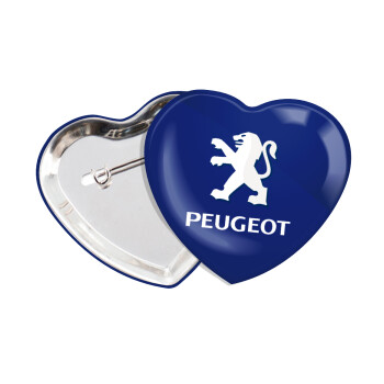 Peugeot, Κονκάρδα παραμάνα καρδιά (57x52mm)