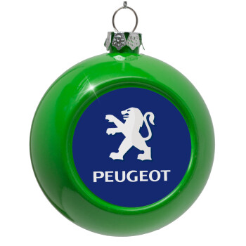 Peugeot, Green Christmas tree ornament bauble 8cm
