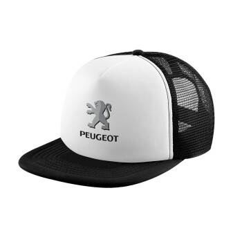Peugeot, Καπέλο παιδικό Soft Trucker με Δίχτυ Black/White 