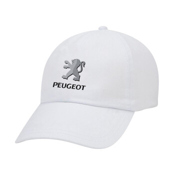 Peugeot, Καπέλο Baseball Λευκό (5-φύλλο, unisex)