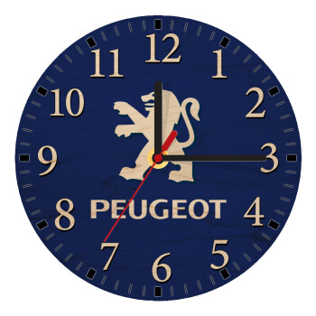 Peugeot, Ρολόι τοίχου ξύλινο plywood (20cm)