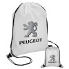 Peugeot, Τσάντα πουγκί με μαύρα κορδόνια 45χ35cm (1 τεμάχιο)