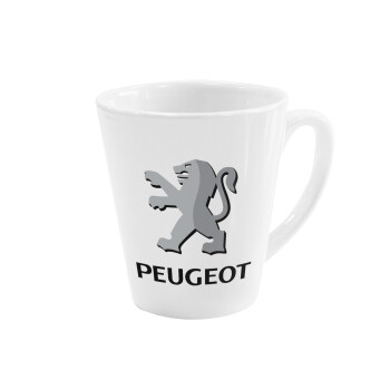 Peugeot, Κούπα κωνική Latte Λευκή, κεραμική, 300ml
