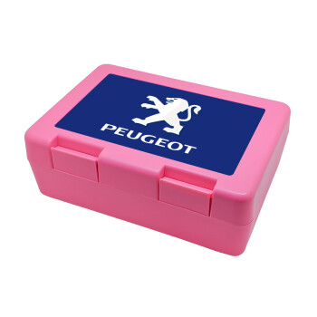 Peugeot, Children's cookie container PINK 185x128x65mm (BPA free plastic)