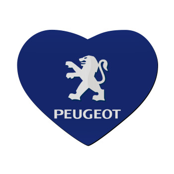 Peugeot, Mousepad καρδιά 23x20cm